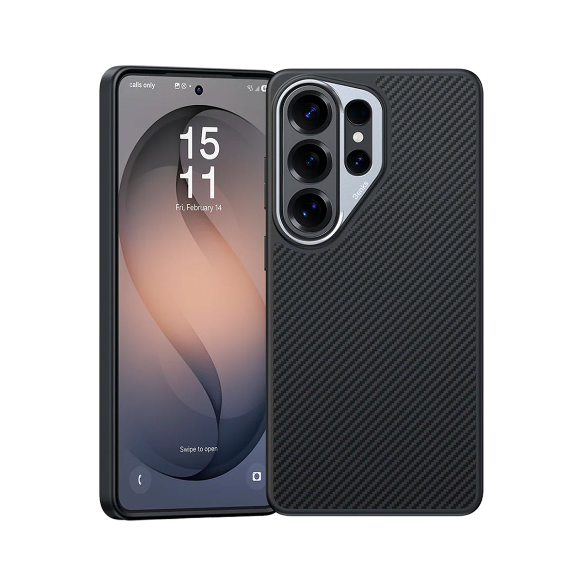 Benks Funda ArmorPro de Fibra de Aramida Kevlar 600D para Galaxy S26 Ultra con Anillo Magnético, Negro