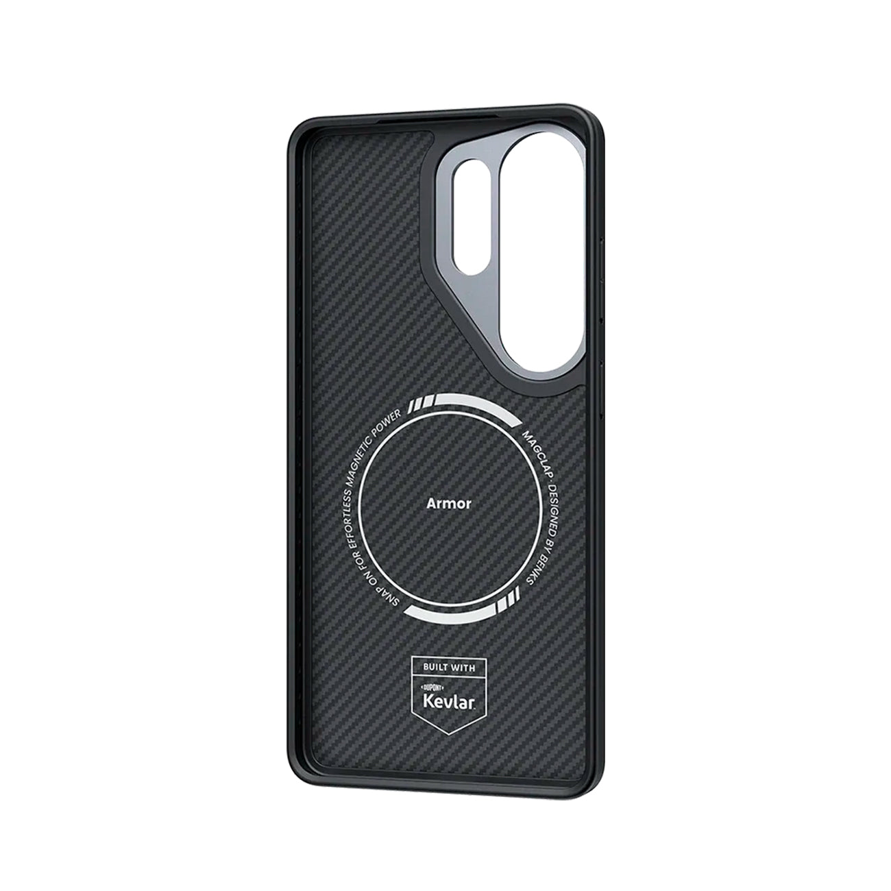Benks Funda ArmorPro de Fibra de Aramida Kevlar 600D para Galaxy S26 Ultra con Anillo Magnético, Negro