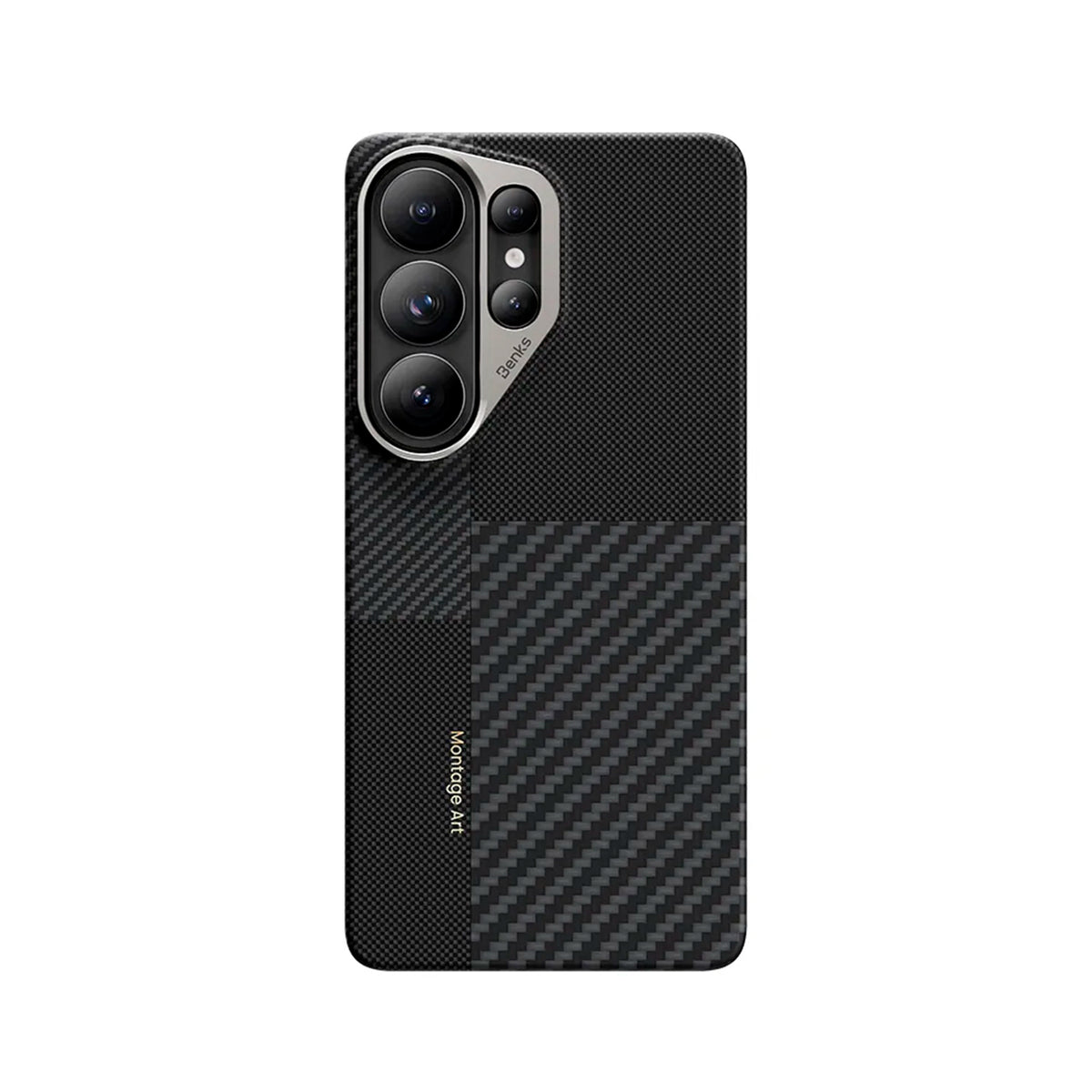 Benks Funda ArmorAir Montage de Fibra de Aramida Kevlar para Galaxy S26 Ultra con Anillo Magnético, Negro
