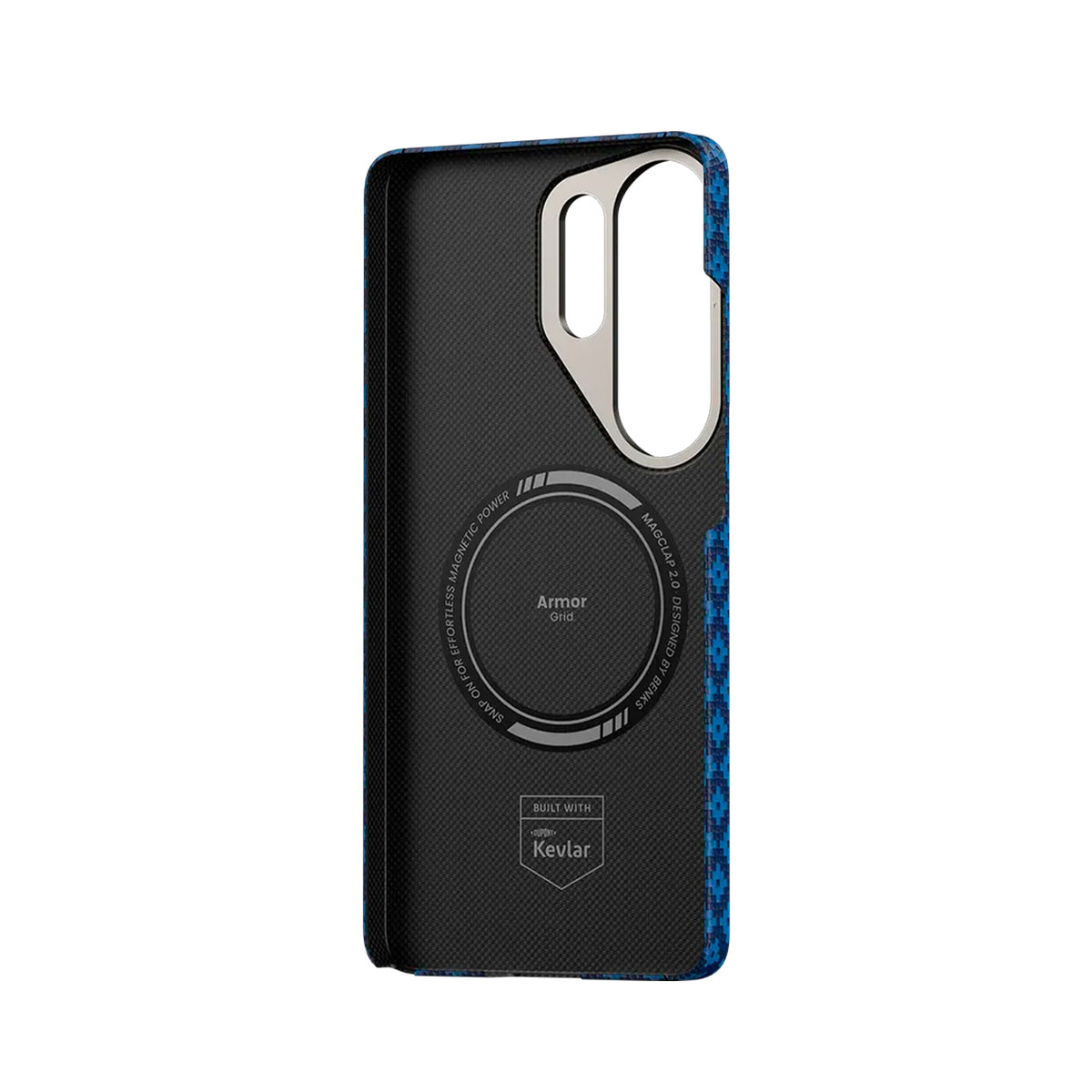 Benks Funda ArmorAir ArmorGrid de Fibra de Aramida Kevlar para Galaxy S26 Ultra con Anillo Magnético, Azul Celeste