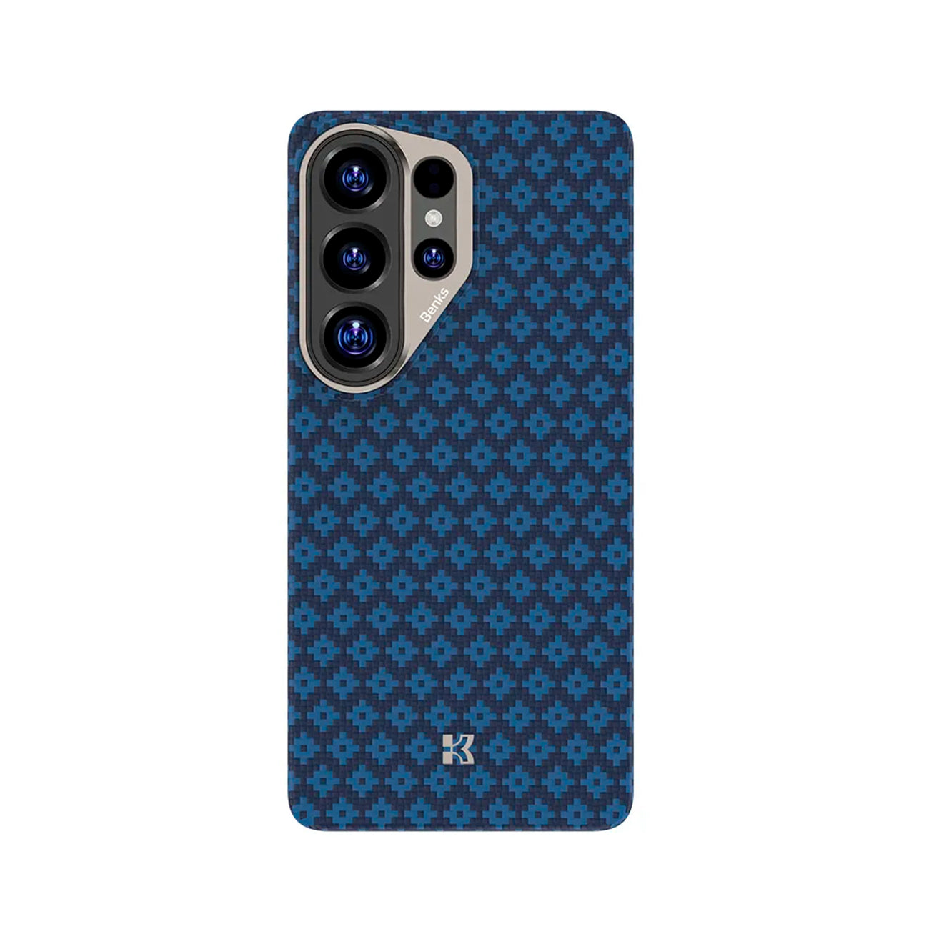Benks Funda ArmorAir ArmorGrid de Fibra de Aramida Kevlar para Galaxy S26 Ultra con Anillo Magnético, Azul Celeste