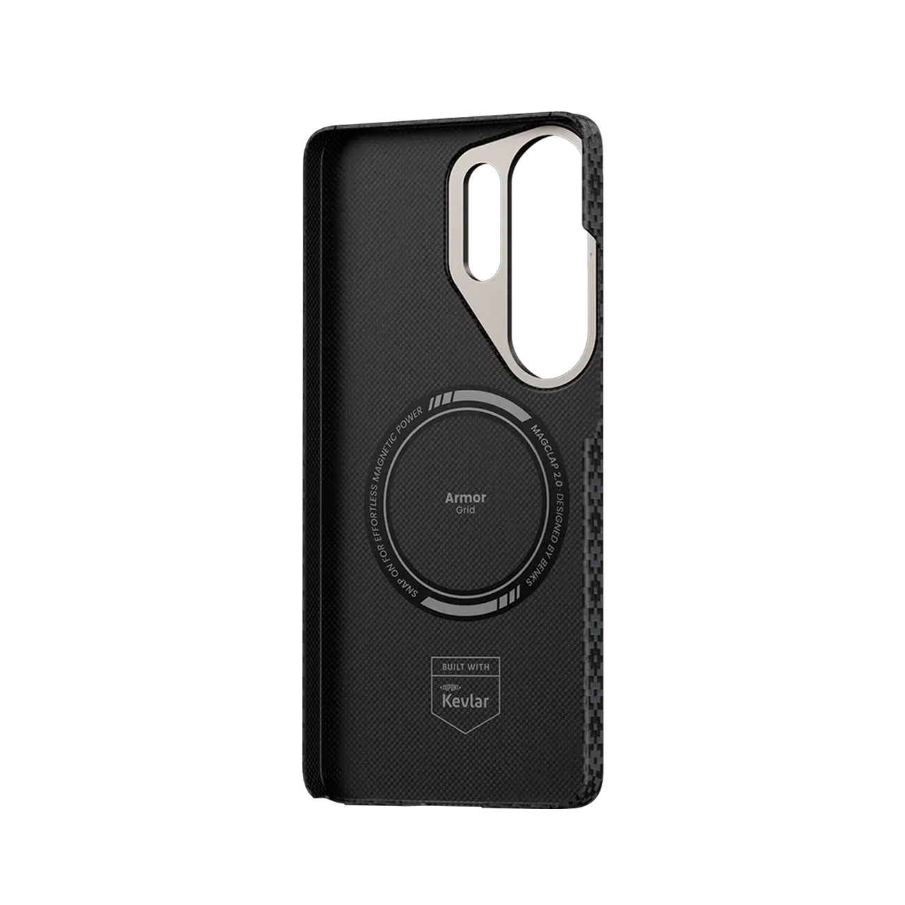 Benks Funda ArmorAir ArmorGrid de Fibra de Aramida Kevlar para Galaxy S26 Ultra con Anillo Magnético, Negro Obsidiana