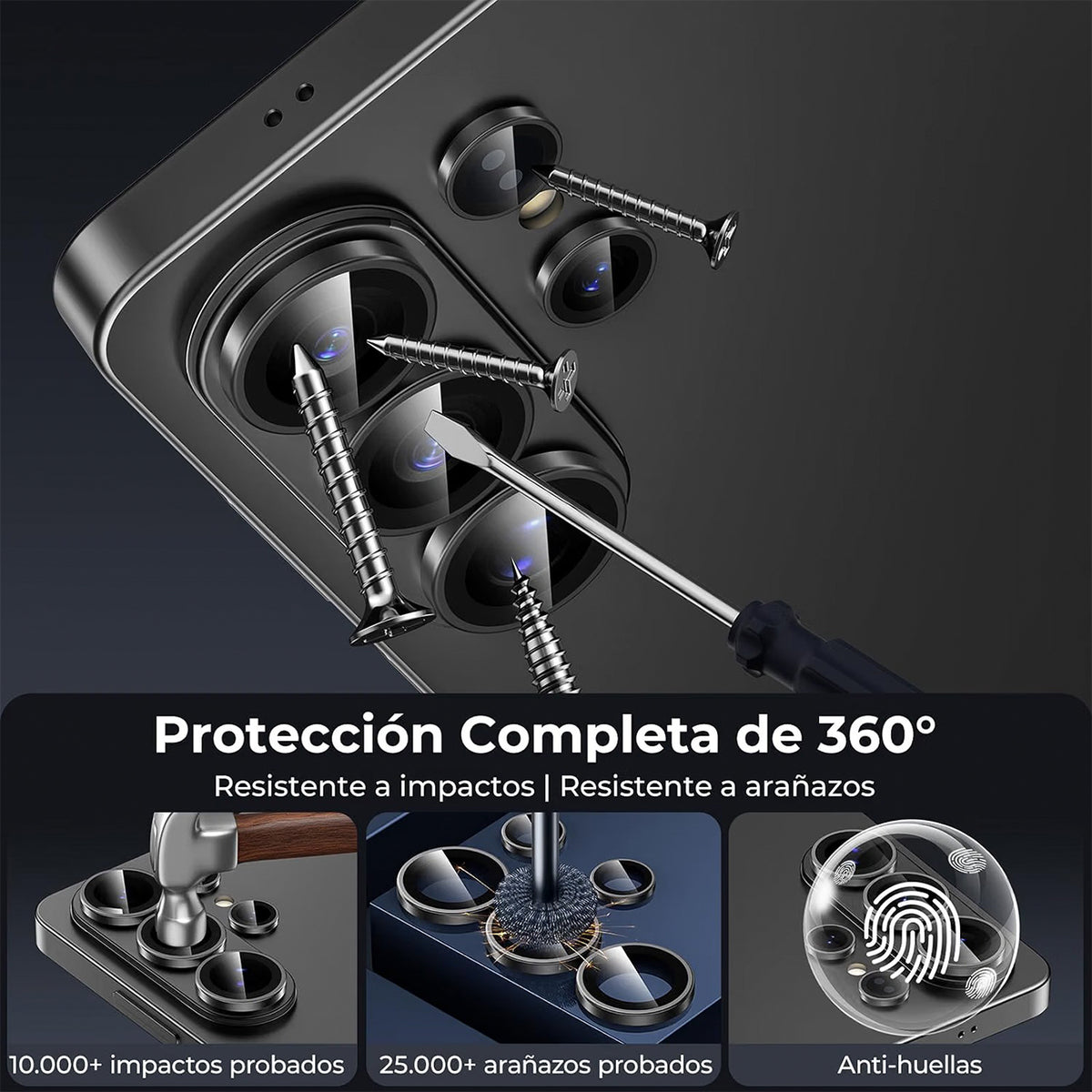 Benks Protector de Lente GlassWarrior para Galaxy S26 Ultra, Plata