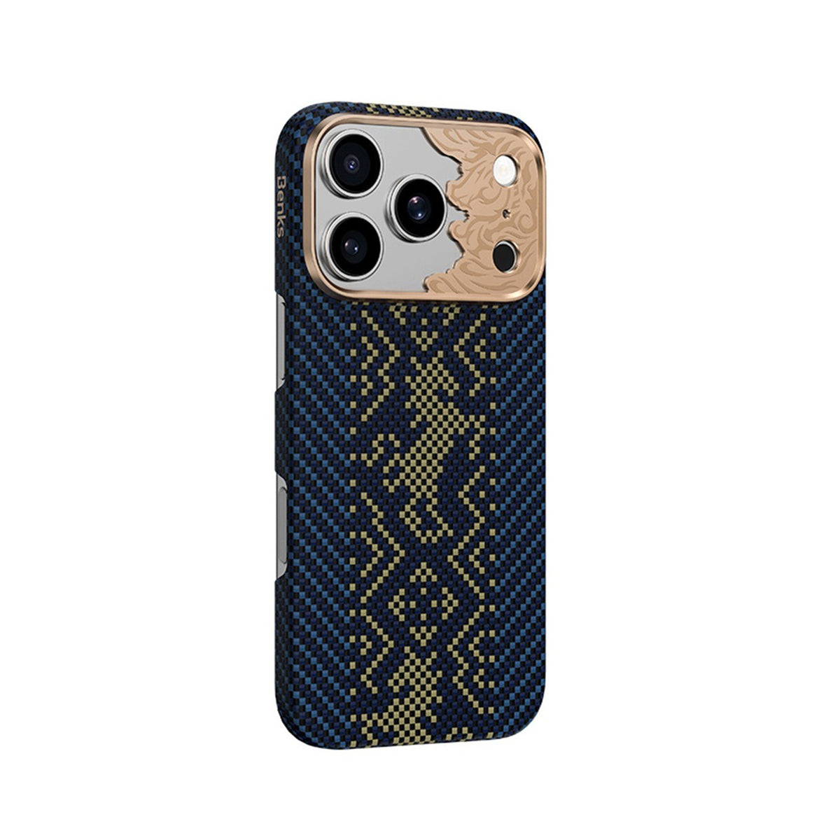 Benks Funda Knight Air de Fibra de Aramida Kevlar para iPhone 18 Pro Compatible con MagSafe, Azul