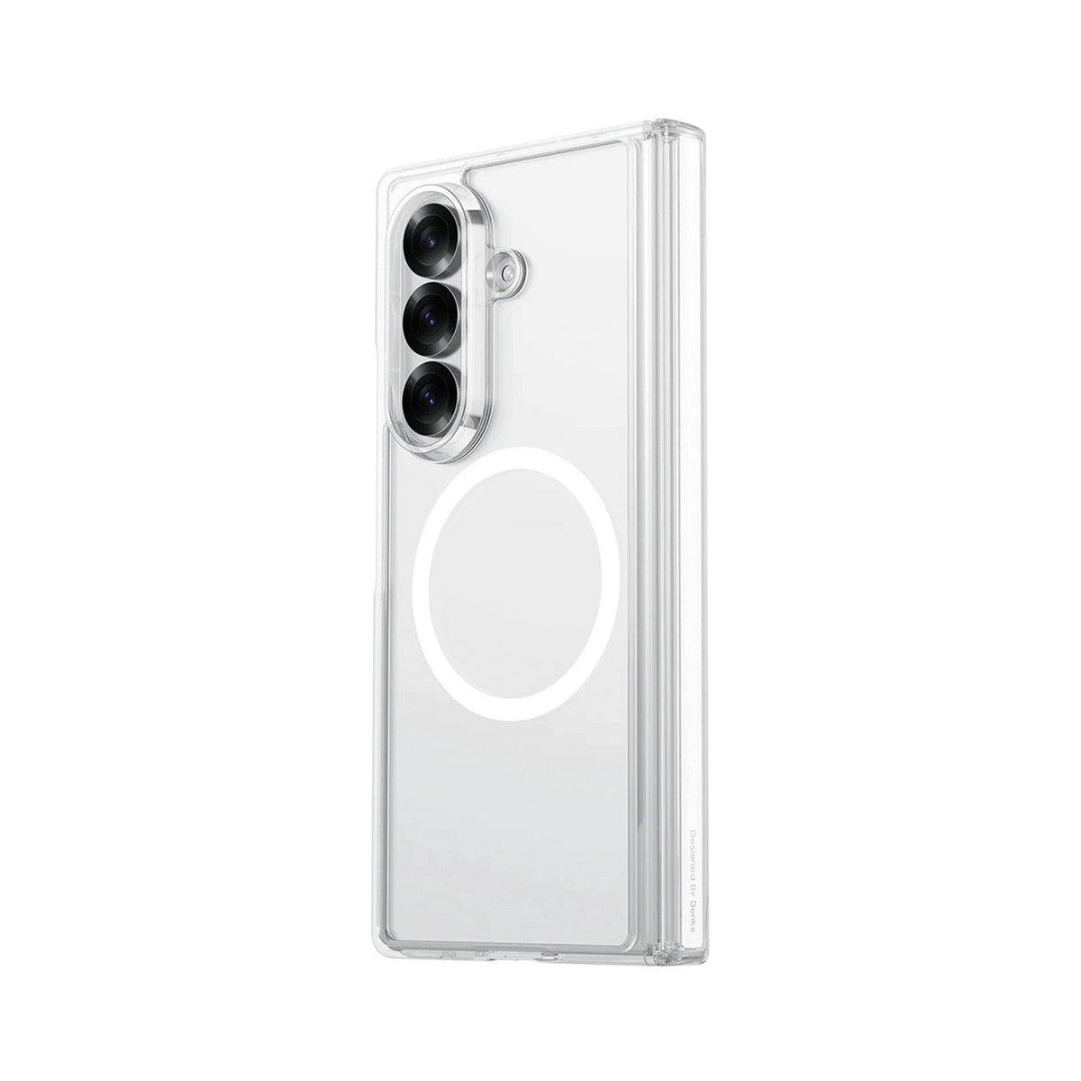 Benks Funda Crystal Grand Combo para Galaxy Z Fold 8 Ultra con Anillo Magnético, Transparente