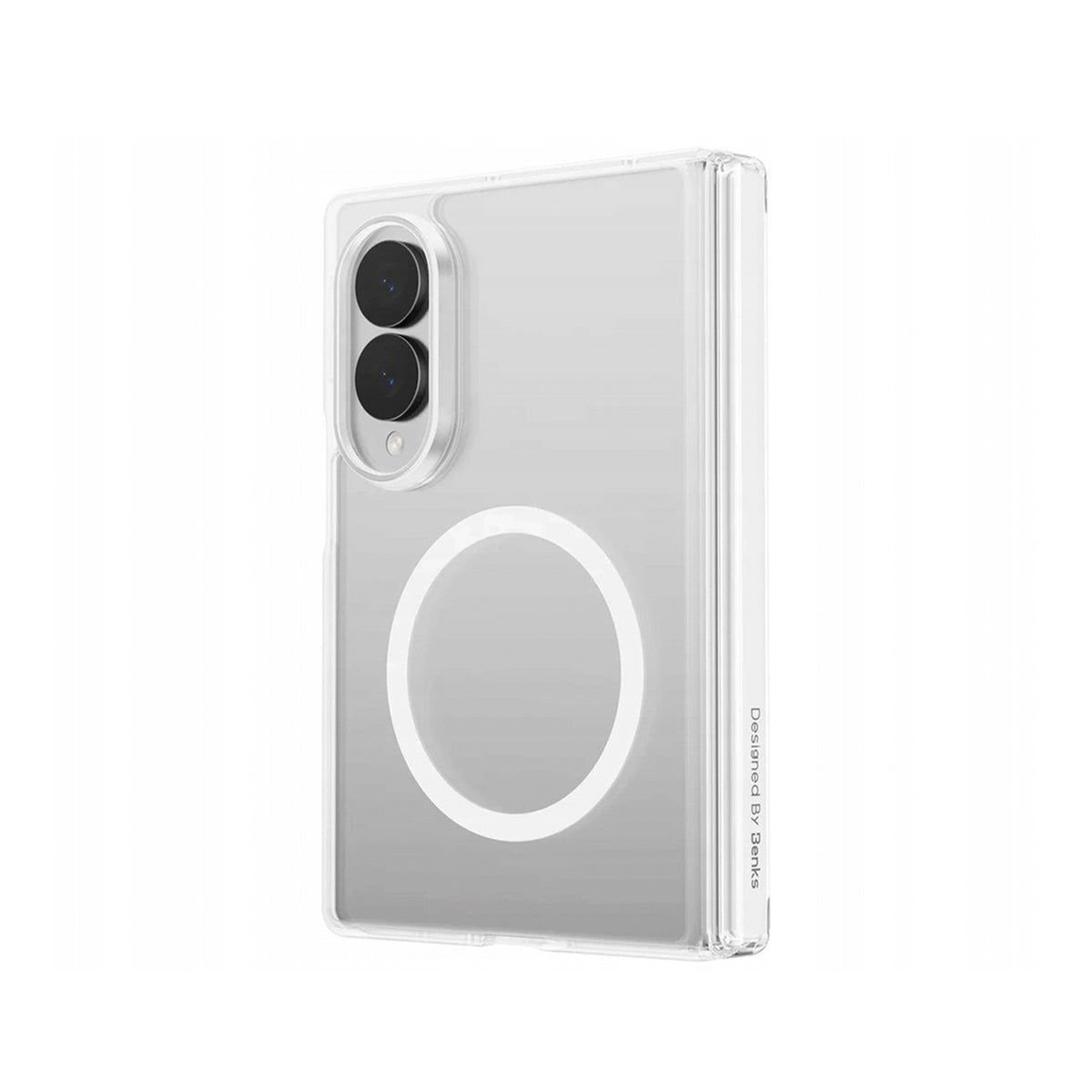 Benks Funda Crystal Grand Combo para Galaxy Z Fold 8 con Anillo Magnético, Transparente