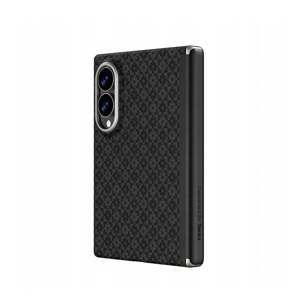 Benks Funda ArmorGrid Air Grand Combo de Fibra de Aramida Kevlar para Galaxy Z Fold 8 con Anillo Magnético, Negra