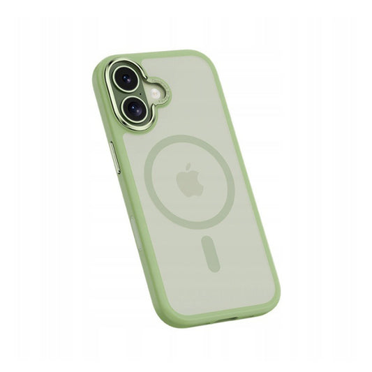 Benks Funda para iPhone 17 – Carcasa con MagSafe Verde, Acabado Mate Antihuellas con Botón de Cámara y Ajuste Preciso