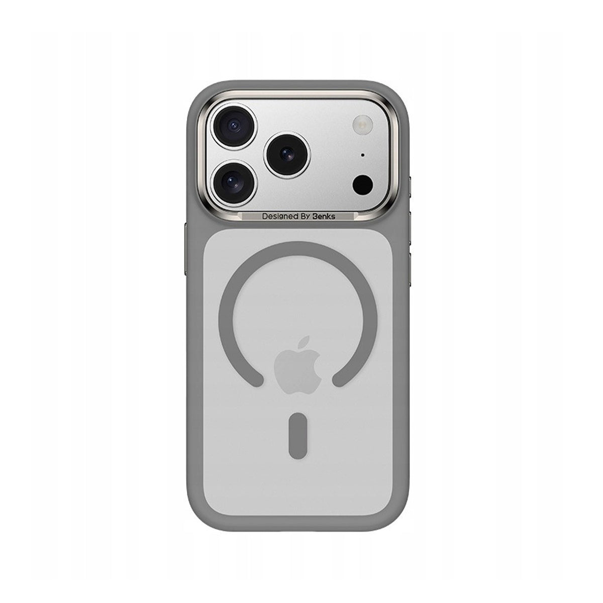Benks Funda Mate Antihuellas para iPhone 17 Pro Max/18 Pro Max Compatible con MagSafe, Gris