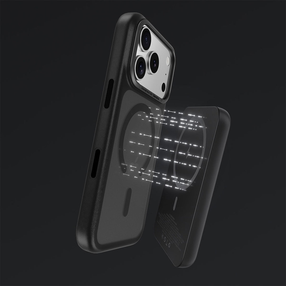 Benks Funda Mate Antihuellas para iPhone 17 Pro Max/18 Pro Max Compatible con MagSafe, Gris