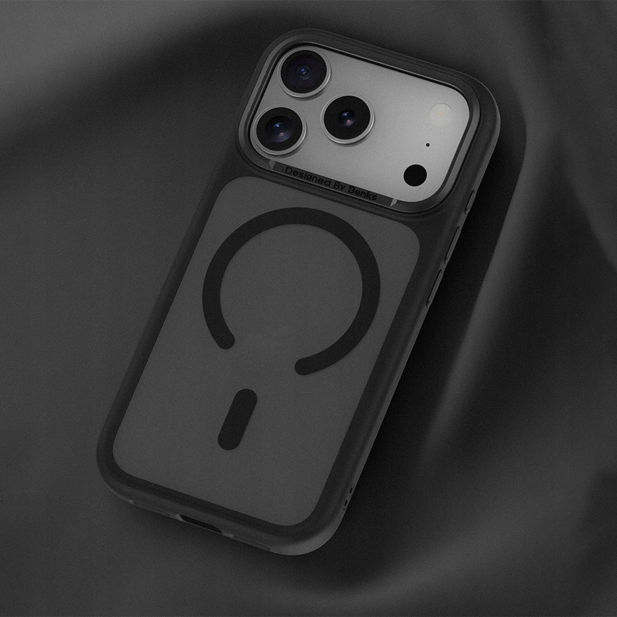 Benks Funda Mate Antihuellas para iPhone 17 Pro Max/18 Pro Max Compatible con MagSafe, Gris