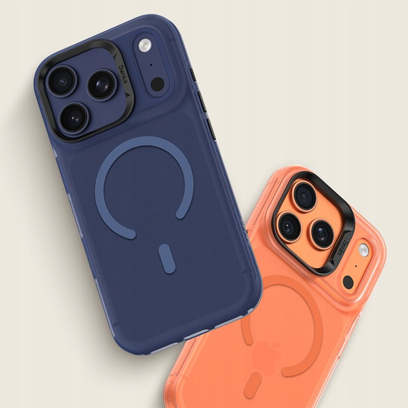 Benks Funda con Airbags Anticaídas para iPhone 17 Pro Max Compatible con MagSafe, Azul