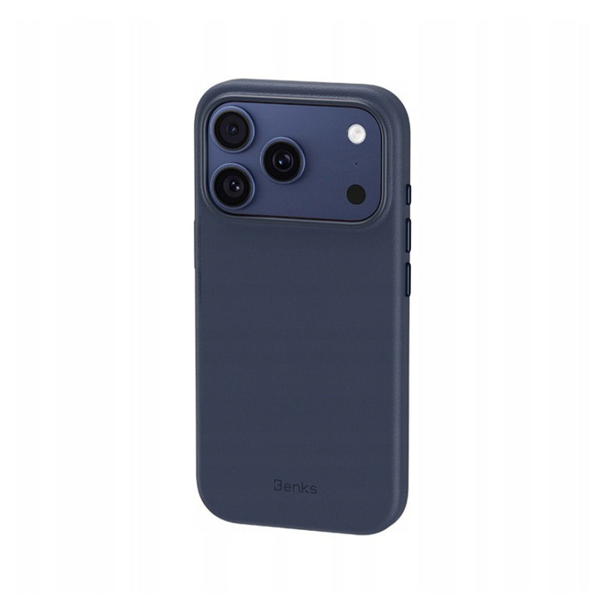 Benks Funda de Acabado Tipo Piel para iPhone 17 Pro/18 Pro Compatible con MagSafe, Azul