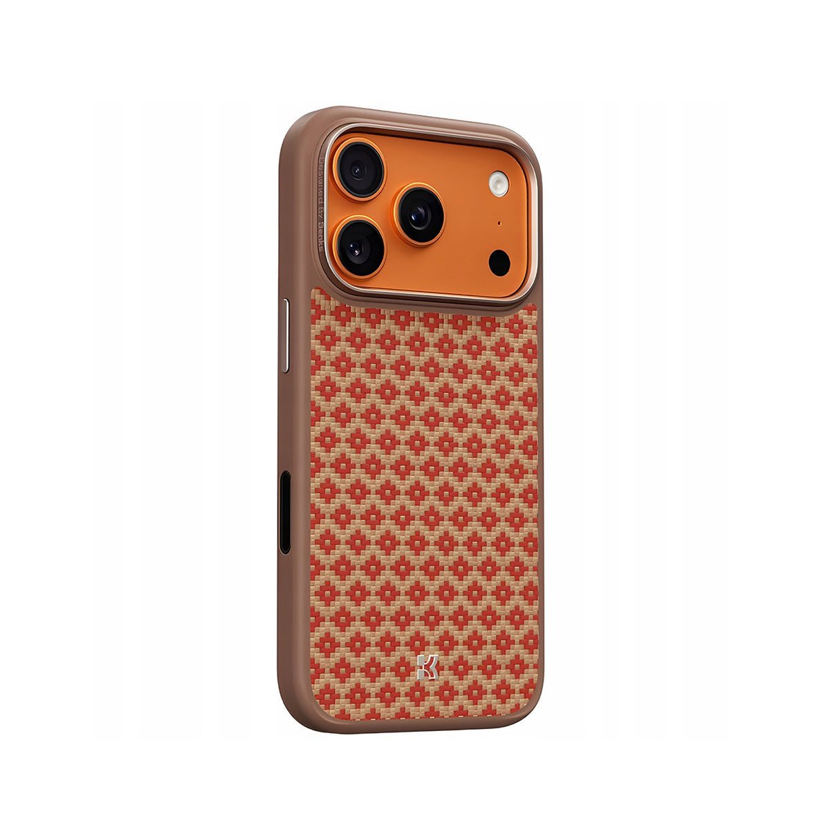 Benks Funda ArmorGrid de Fibra de Aramida Kevlar para iPhone 17 Pro/18 Pro Compatible con MagSafe, Naranja