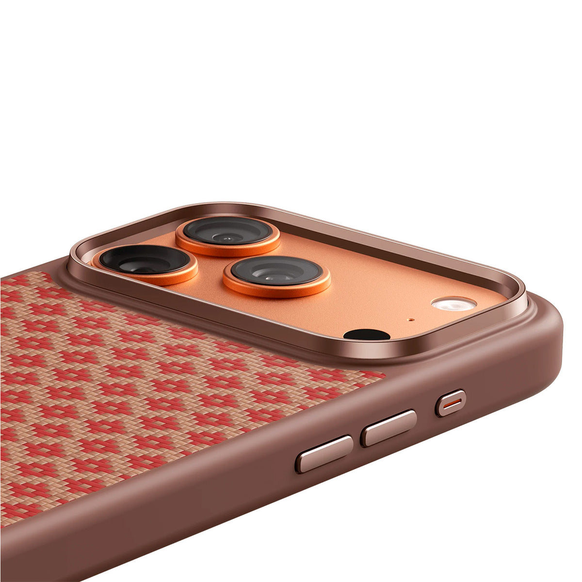 Benks iPhone 17 Pro Max Case - ArmorGrid Kevlar Fiber MagSafe Case Orange, Ultra-Thin with Drop Protection and Precise Fit Camera Protection
