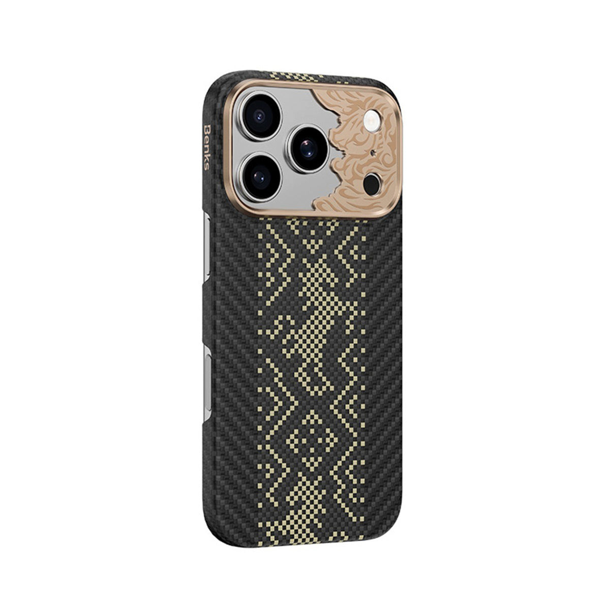 Benks Funda Knight Air de Fibra de Aramida Kevlar para iPhone 18 Pro Compatible con MagSafe, Negra
