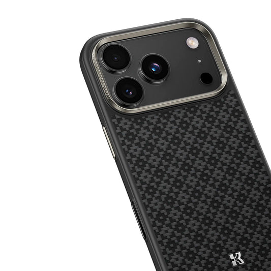 Benks Case for iPhone 17 Pro Max - Black ArmorGrid Kevlar Fiber MagSafe Case, Ultra-Thin with Drop Protection and Precise Fit Camera Protection