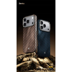 Benks Funda ArmorGrid de Fibra de Aramida Kevlar 1000D para iPhone 17 Pro Compatible con MagSafe, Dorada Collector’s Edition