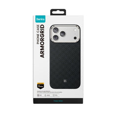 Benks Funda ArmorGrid de Fibra de Aramida Kevlar 1000D para iPhone 17 Compatible con MagSafe, Negra