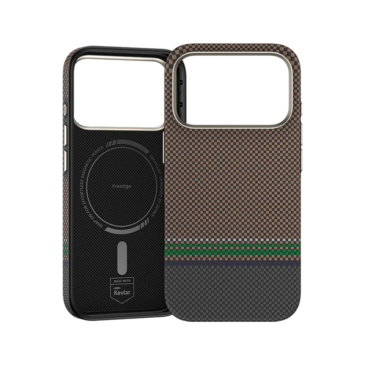 Benks Case for iPhone 17 Pro Max - Prestige Pro Gold Kevlar Fiber MagSafe Case, Ultra-Thin with Camera Button and Precise Fit
