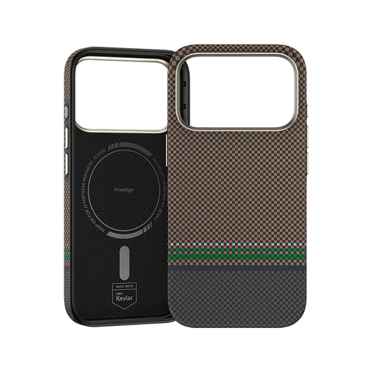Benks Case for iPhone 17 Pro Max - Prestige Pro Gold Kevlar Fiber MagSafe Case, Ultra-Thin with Camera Button and Precise Fit