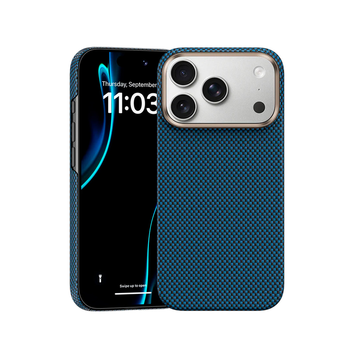Benks Funda ArmorTint de Fibra de Aramida Kevlar para iPhone 17 Pro Max/18 Pro Max Compatible con MagSafe, Azul