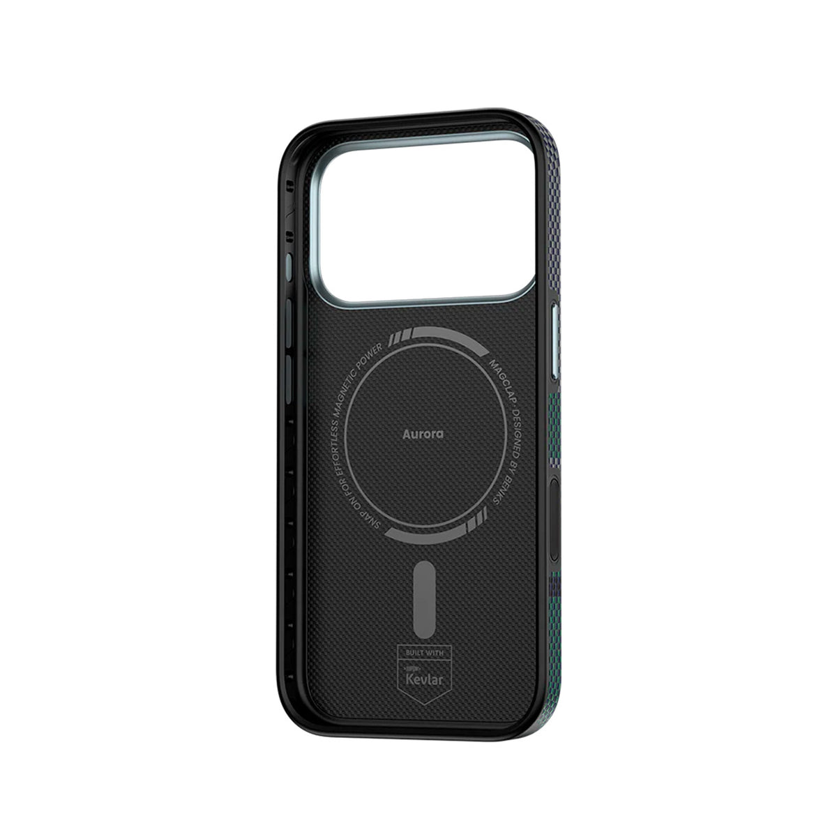 Benks Funda Aurora de Fibra de Aramida Kevlar para iPhone 17 Pro/18 Pro Compatible con MagSafe, Verde
