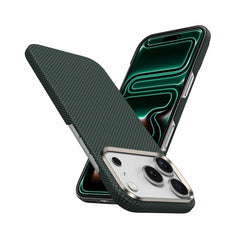 Benks Funda de Fibra de Aramida Kevlar 1000D para iPhone 17 Pro Compatible con MagSafe, Verde