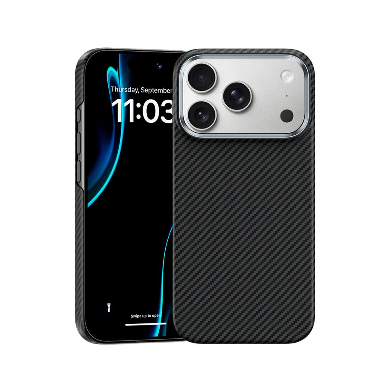 Benks Funda ArmorPro Prestige de Fibra de Aramida Kevlar 600D para iPhone 17 Pro/18 Pro Compatible con MagSafe, Negra