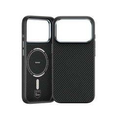 Benks Funda ArmorPro Prestige de Fibra de Aramida Kevlar 600D para iPhone 17 Pro Compatible con MagSafe, Negra