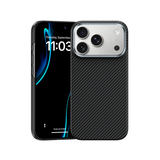 Benks Funda para iPhone 17 Pro Max – Carcasa con MagSafe de Fibra Kevlar 600D Negra, Ultrafina y Protección Anticaídas con Ajuste Preciso