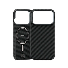 Benks Funda ArmorPro Prestige de Fibra de Aramida Kevlar 600D para iPhone 17 Pro Max Compatible con MagSafe, Negra