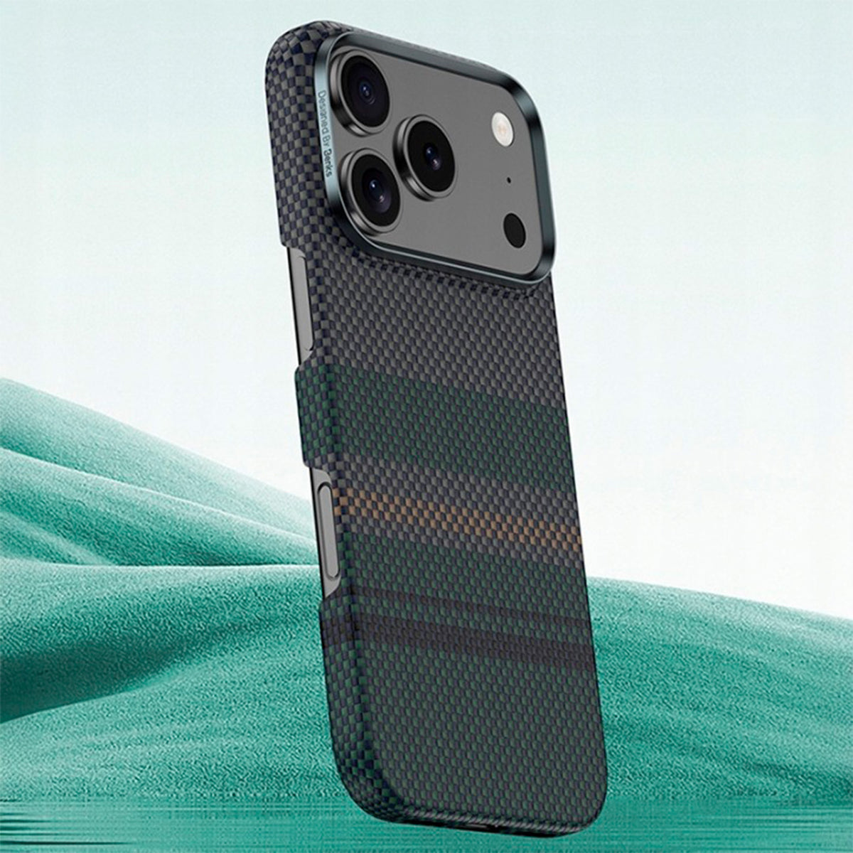 Benks Funda Aurora de Fibra de Aramida Kevlar para iPhone 17 Compatible con MagSafe, Verde