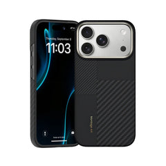 Benks Case for iPhone 17 Pro - MagSafe Case with 600D + 1500D Black Kevlar Fiber, Ultra-Thin and Precise Fit