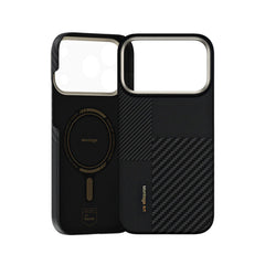 Benks Case for iPhone 17 Pro - MagSafe Case with 600D + 1500D Black Kevlar Fiber, Ultra-Thin and Precise Fit