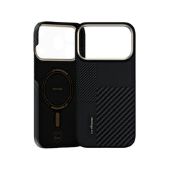 Benks Funda para iPhone 17 Pro Max – Carcasa con MagSafe de Fibra Kevlar 600D + 1500D Negra, Ultrafina y Ajuste Preciso