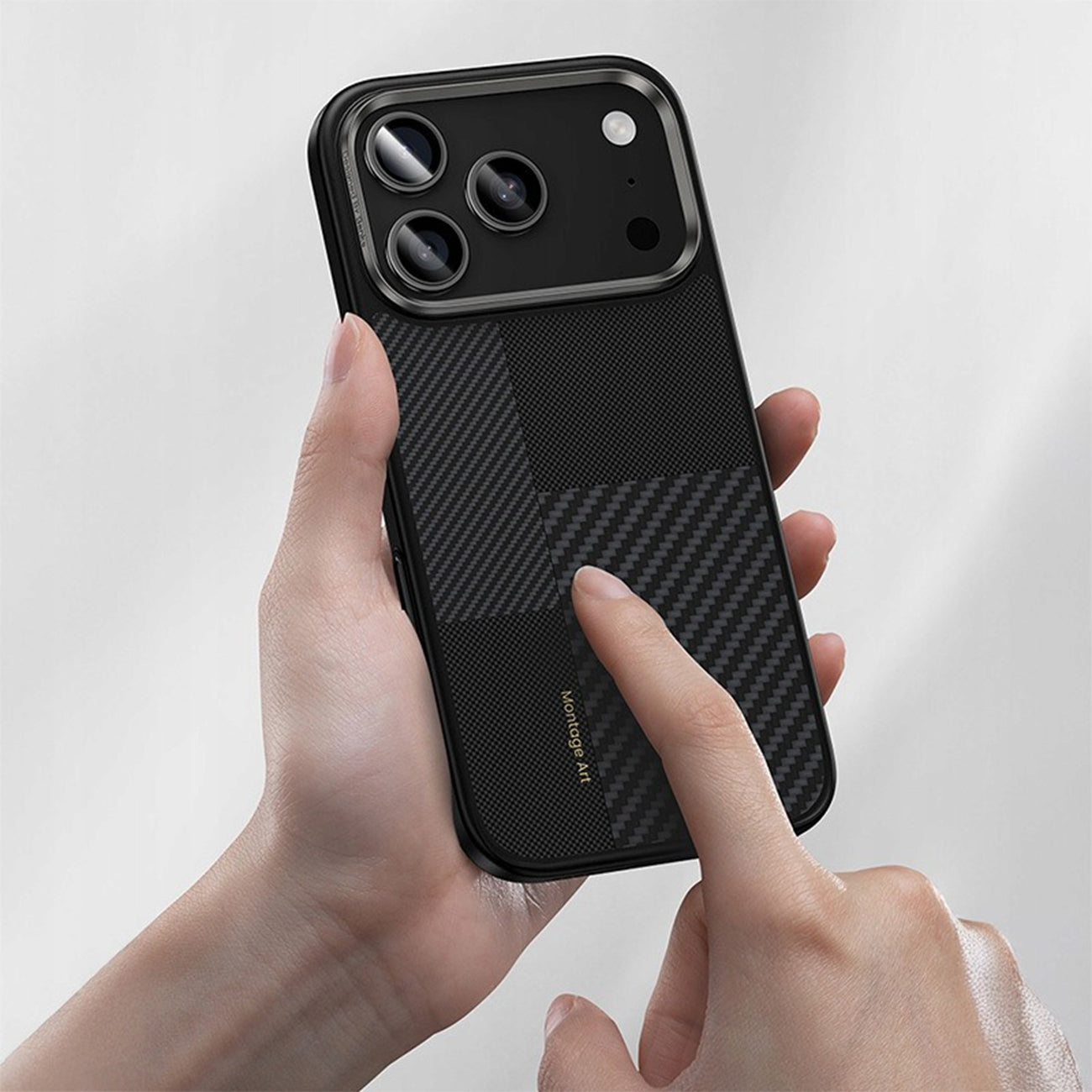 Benks Funda ArmorPro Montage de Fibra de Aramida Kevlar para iPhone 17 Pro Max/18 Pro Max Compatible con MagSafe, Negra