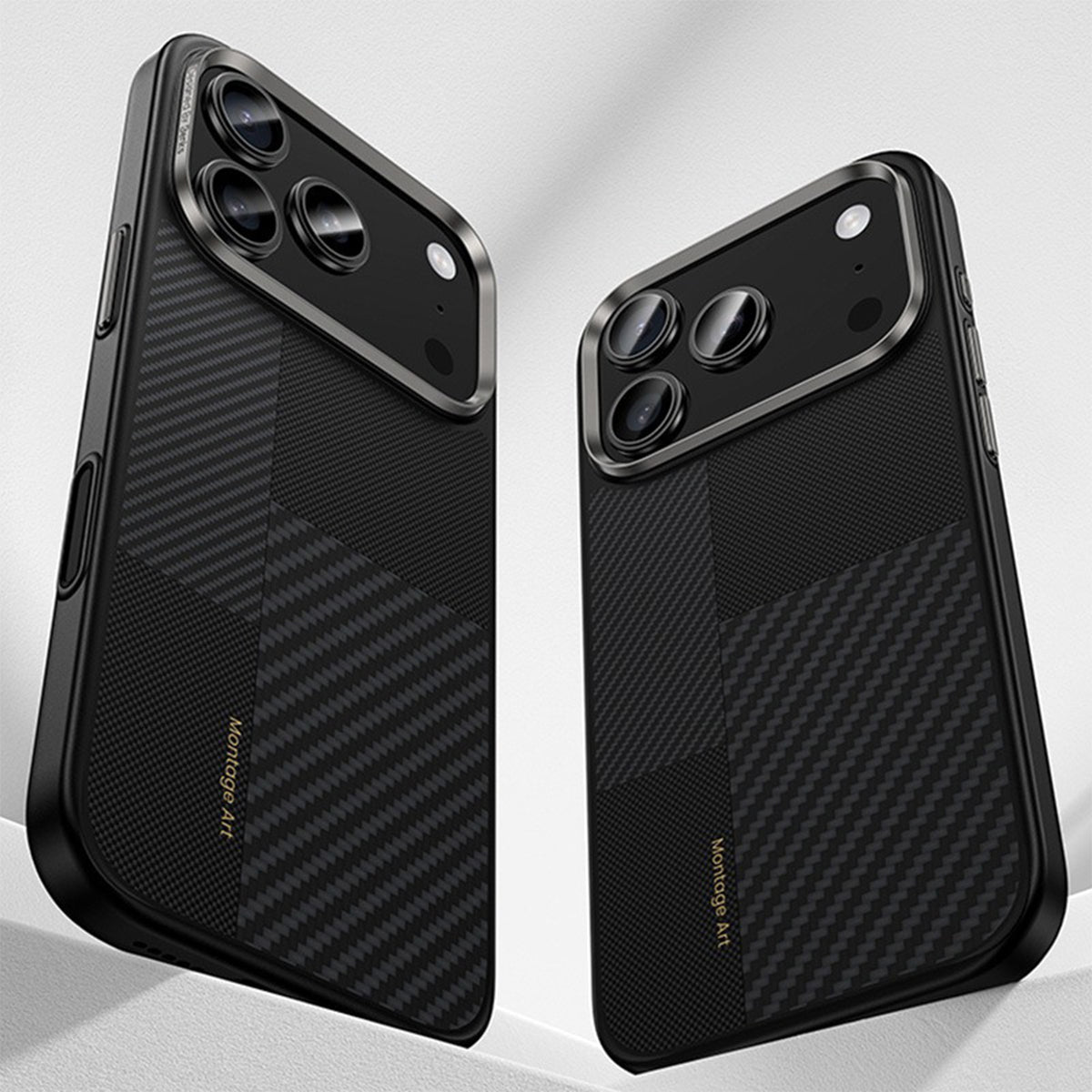 Benks Funda ArmorPro Montage de Fibra de Aramida Kevlar 600D + 1500D para iPhone 17 Pro Max/18 Pro Max Compatible con MagSafe, Negra