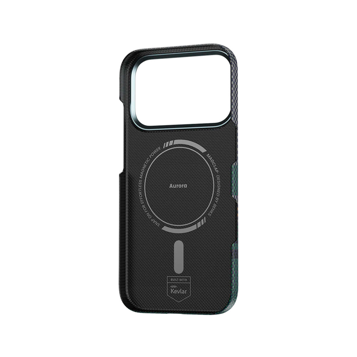 Benks Funda Aurora de Fibra de Aramida Kevlar para iPhone 17 Pro/18 Pro Compatible con MagSafe, Verde