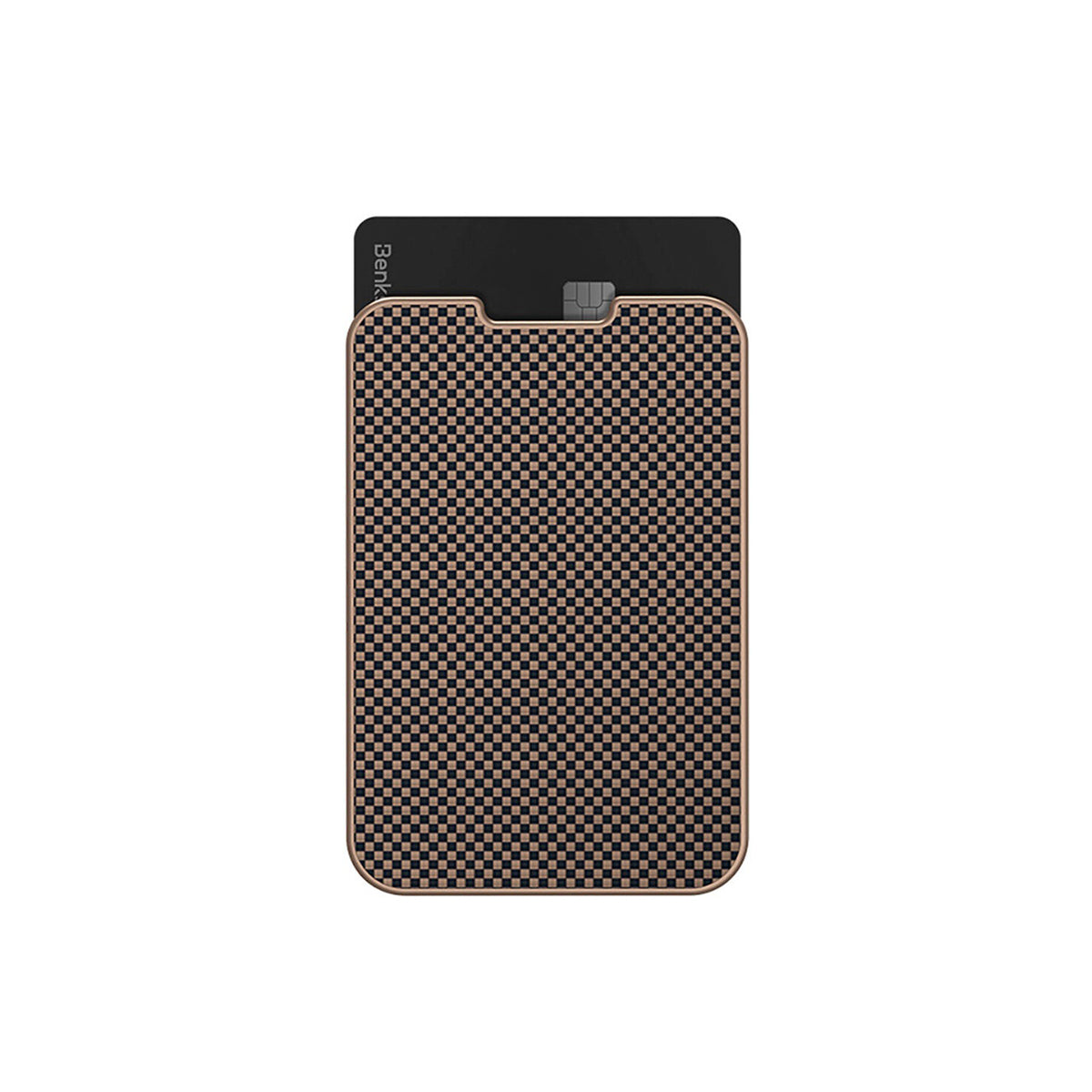 Benks Tarjetero Magnético ArmorGo de Fibra de Aramida Kevlar, Dorado