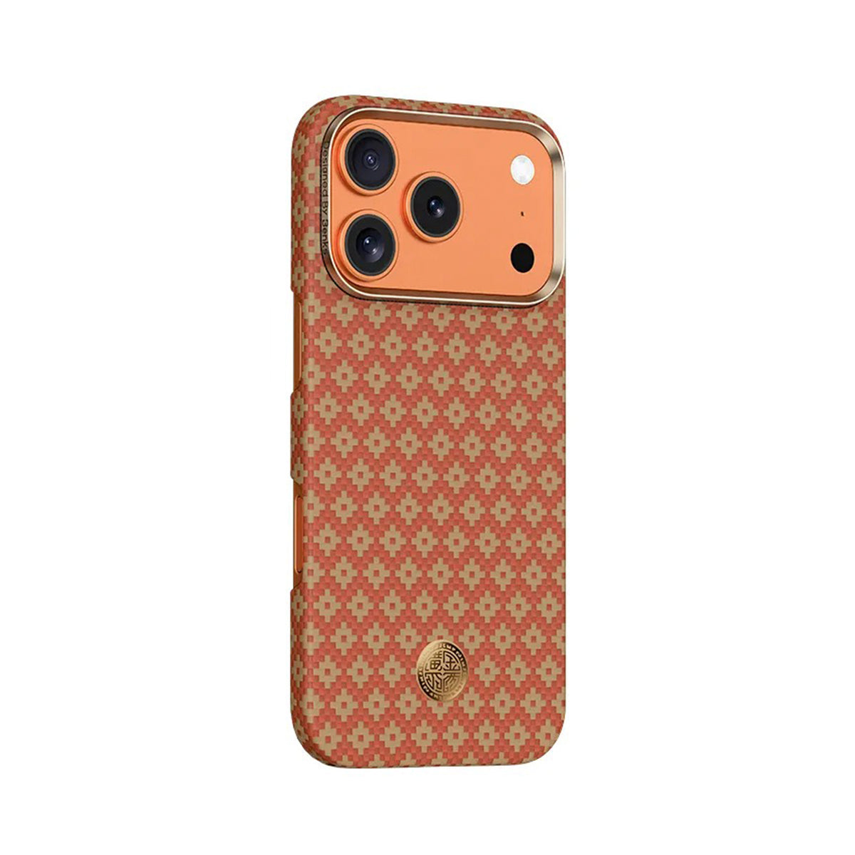 Benks Funda ArmorAir ArmorGrid de Fibra de Aramida Kevlar para iPhone 17 Pro/18 Pro, Naranja Fortuna
