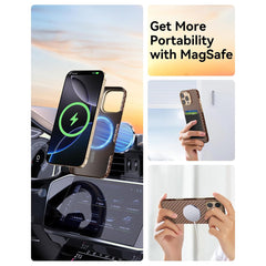 RAPTIC Funda Skin Origin de Fibra de Aramida para iPhone 16 Pro Compatible con MagSafe, Humble