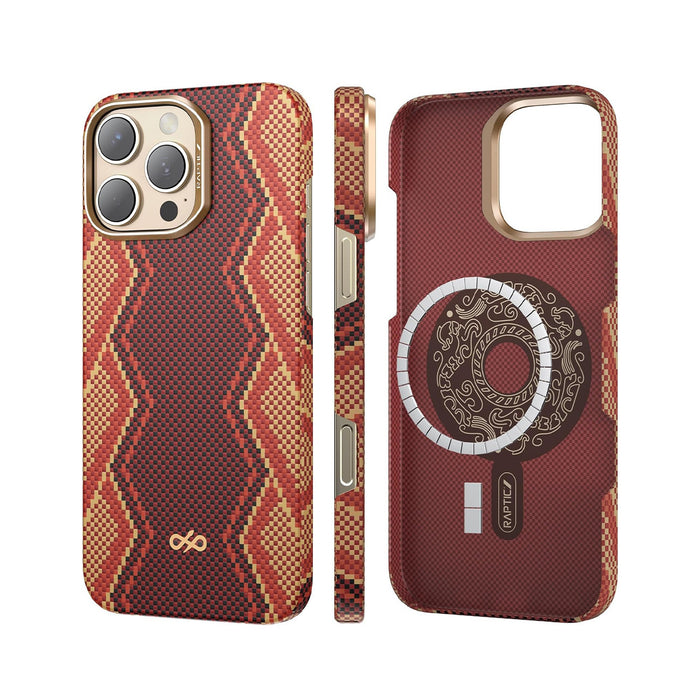 RAPTIC iPhone 16 Pro Case – MagSafe Aramid Fiber Skin Bionic Snake, Protection and Precise Fit