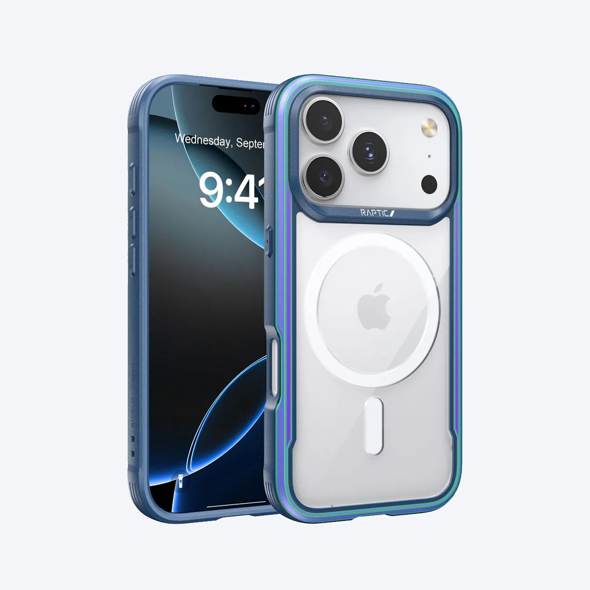 RAPTIC Funda Shield Classic para iPhone 17 Pro/18 Pro Compatible con MagSafe, Iridescent