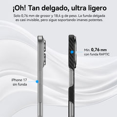 RAPTIC Funda Geotik Compatible con MagSafe Fibra de Aramida iPhone 17 Mondrian