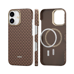 RAPTIC Funda Compatible con MagSafe Fibra de Aramida Origen Natural iPhone 17 Humble