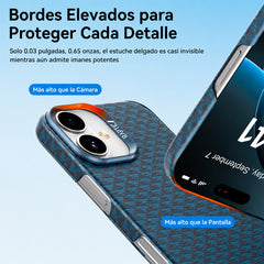 RAPTIC Funda Origen Natural de Fibra de Aramida para iPhone 17 Compatible con MagSafe, Profound