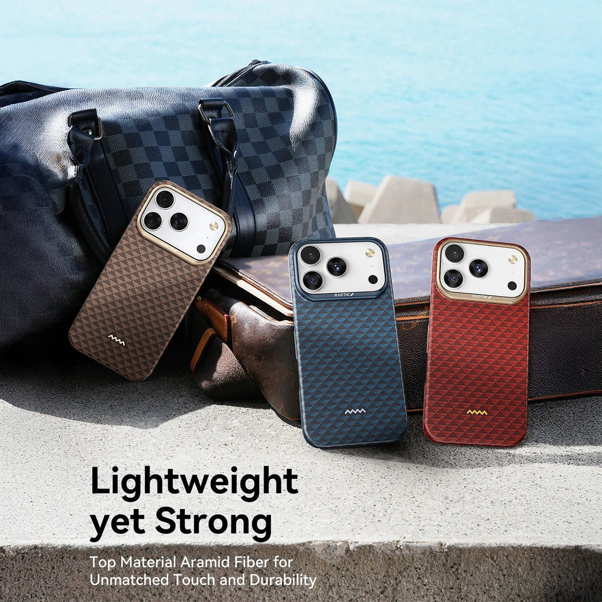 RAPTIC Case for iPhone 17 Pro Max - MagSafe Aramid Fiber Skin Origin Profound Case, Protection and Precise Fit