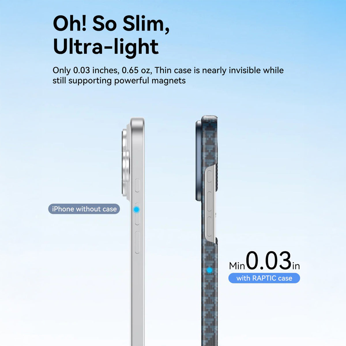 RAPTIC Case for iPhone 17 Pro Max - MagSafe Aramid Fiber Skin Origin Profound Case, Protection and Precise Fit