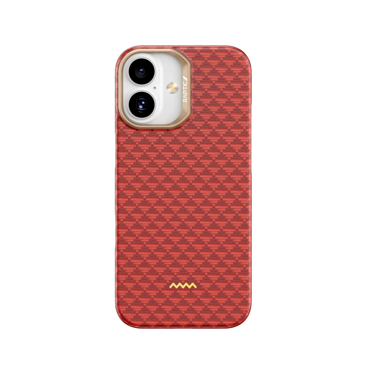 RAPTIC Funda Origen Natural de Fibra de Aramida para iPhone 17 Compatible con MagSafe, Oriental
